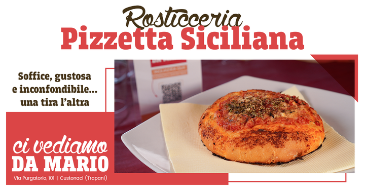 Soffice, gustosa e inconfondibile... una tira l'altra! Come resistere alla nostra #PIZZETTA SICILIANA 🍕
