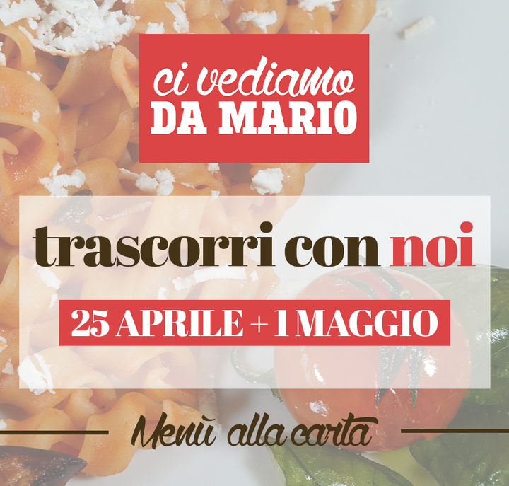 25 APRILE + 1 MAGGIO